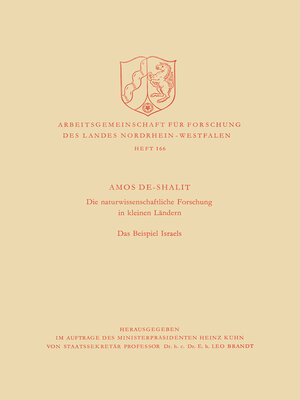 cover image of Die naturwissenschaftliche Forschung in kleinen Ländern